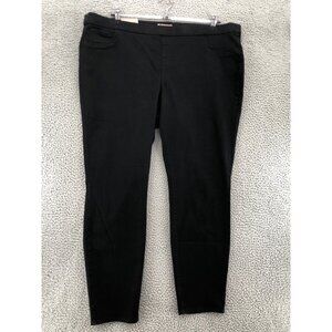 H&M Jeans Womens 26 Plus Black Super Stretch Skinny Pull On Casual Modern NWT